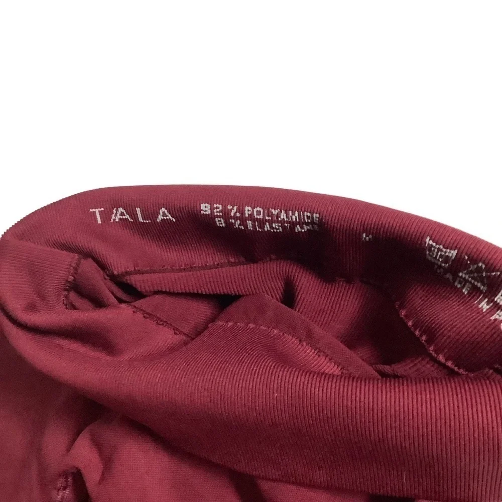 T/ALA Tala Crimson Red Leggings Size Medium
